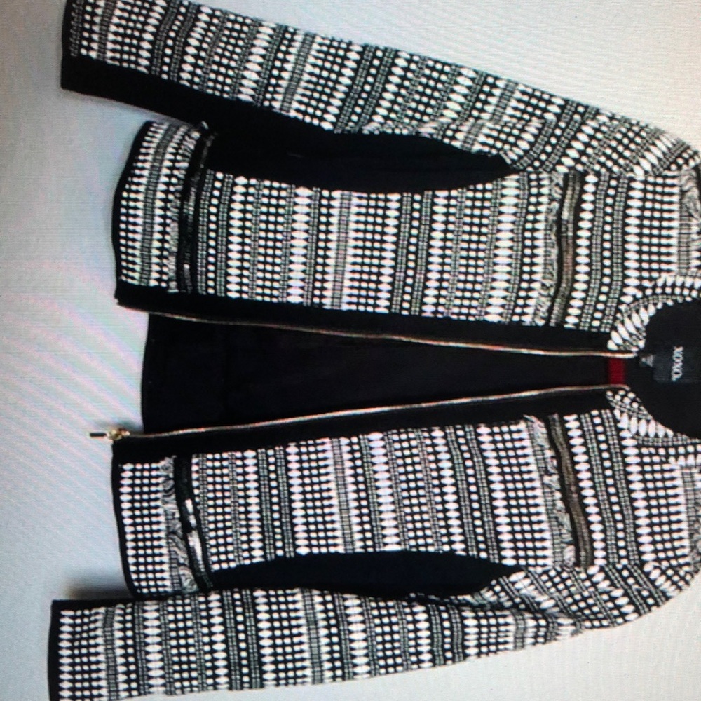 XOXO zipper Blazer jacket black with details